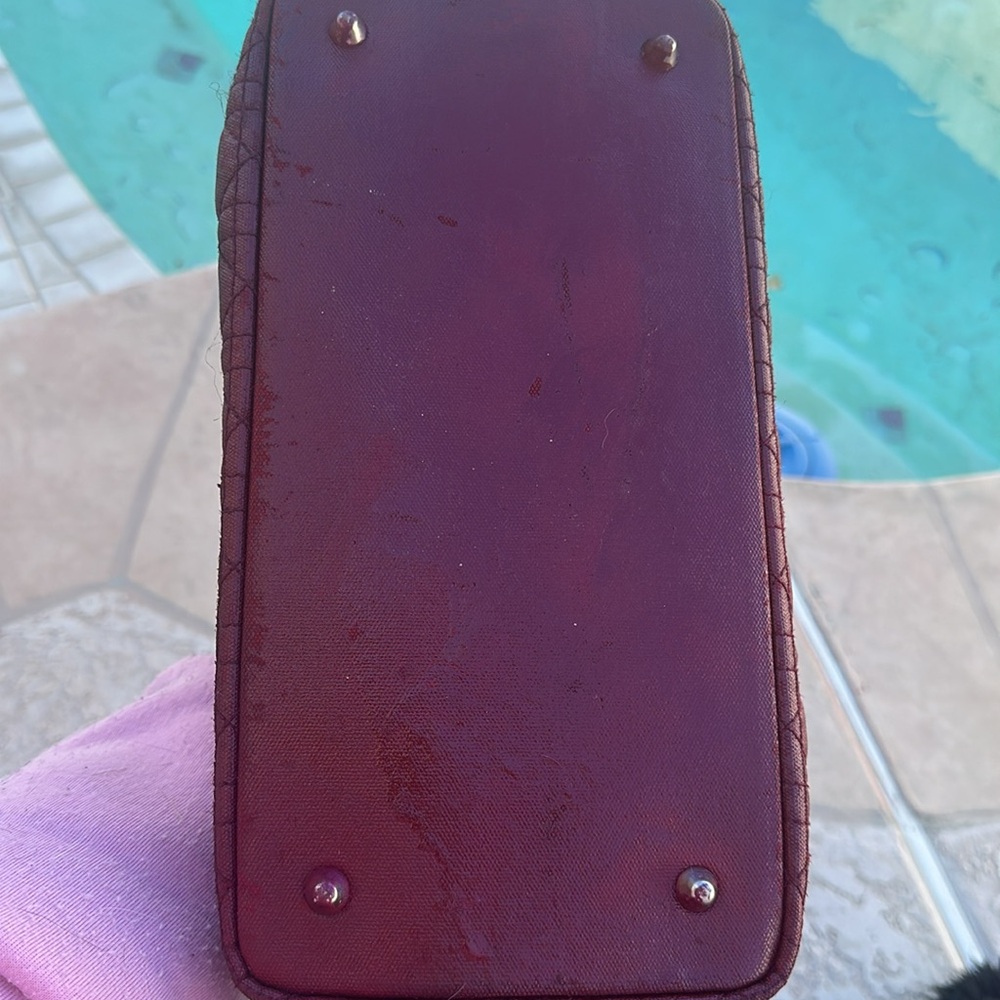 Cranberry Lady Dior $4500 Rare cranberry bag - Picture 4 of 7